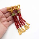 Jennifer Gibson Jewllery 1912 (1) Vintage Carnelian Tassel Earrings