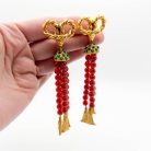 Jennifer Gibson Jewllery 1912 (5) Vintage Carnelian Tassel Earrings