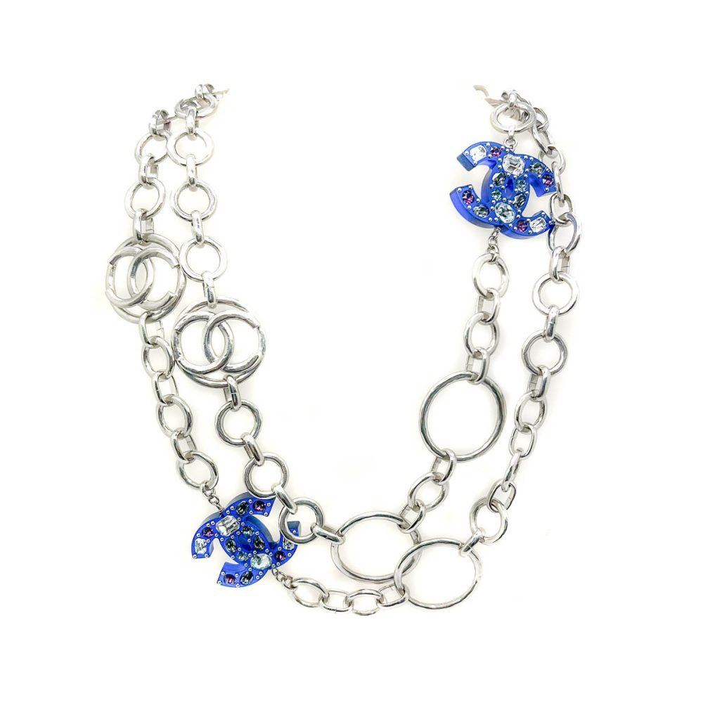 Chanel Crystal CC Necklace
