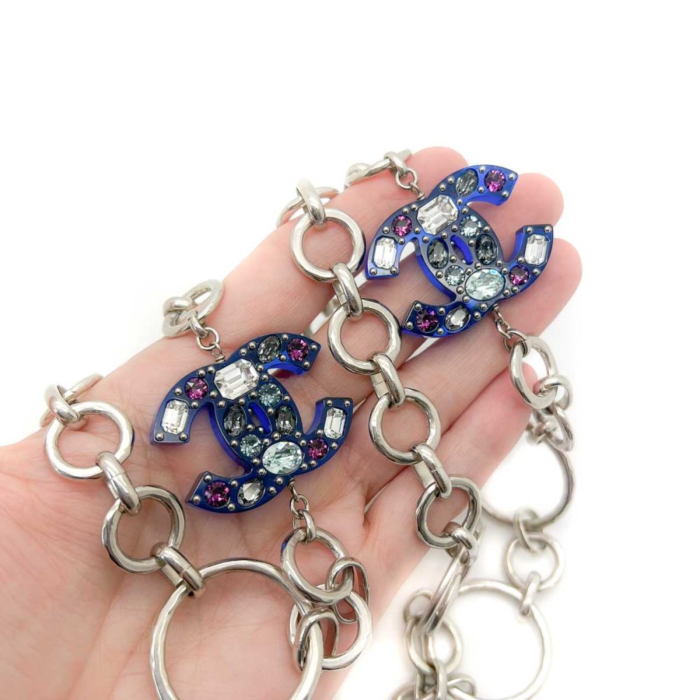 Chanel Crystal CC Necklace