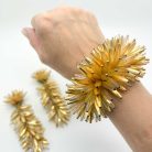 Jennifer Gibson Jewellery 1926 (2) Vintage Statement Beaded Cuff and Earrings