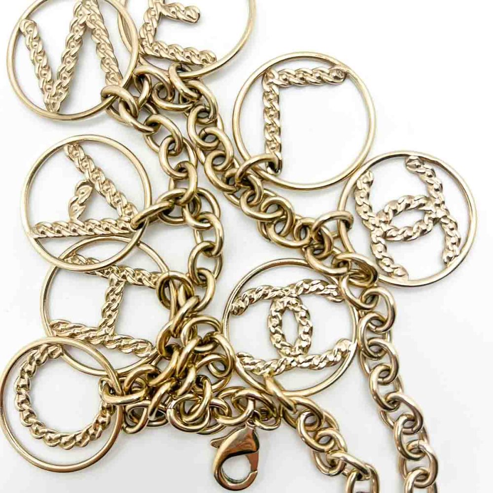 Chanel Logo Charm Necklace