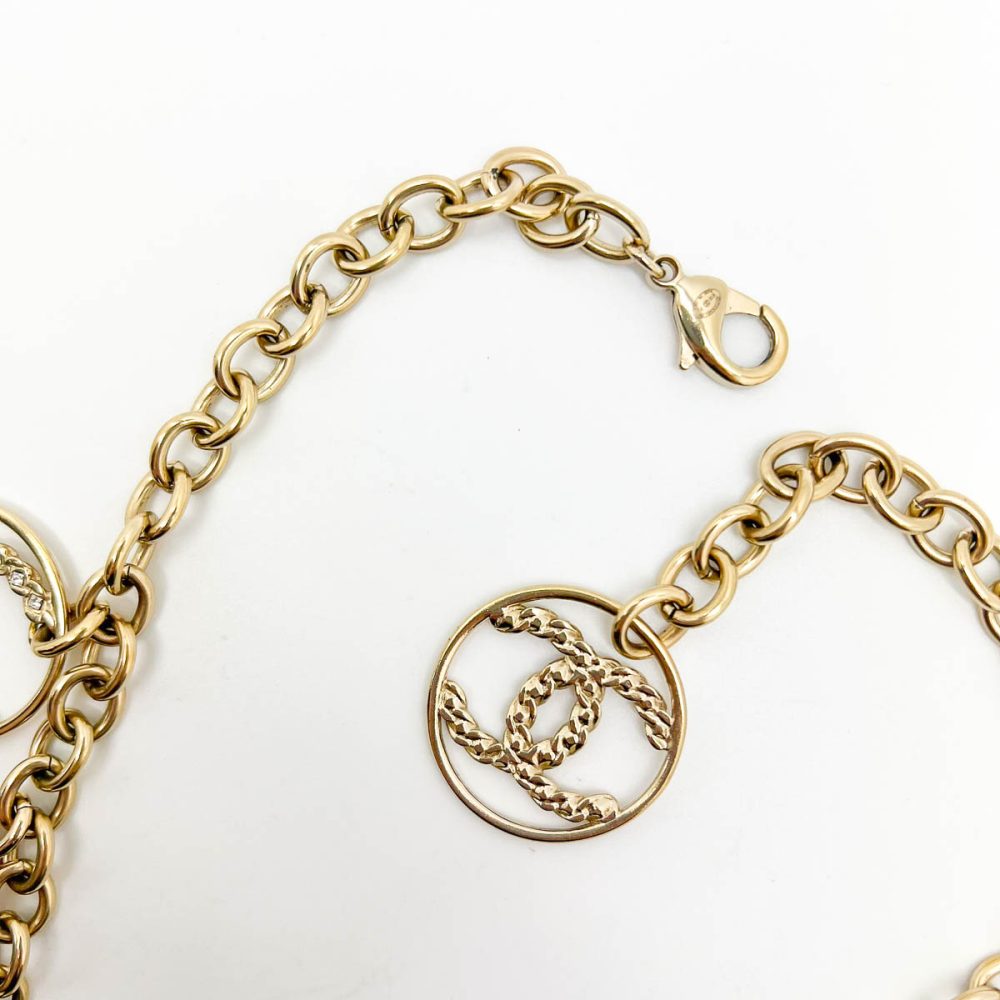 Chanel Logo Charm Necklace
