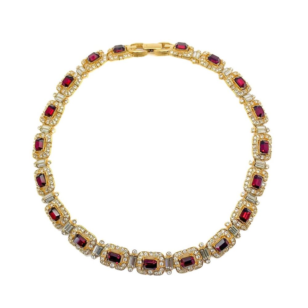 Vintage Givenchy Ruby Necklace