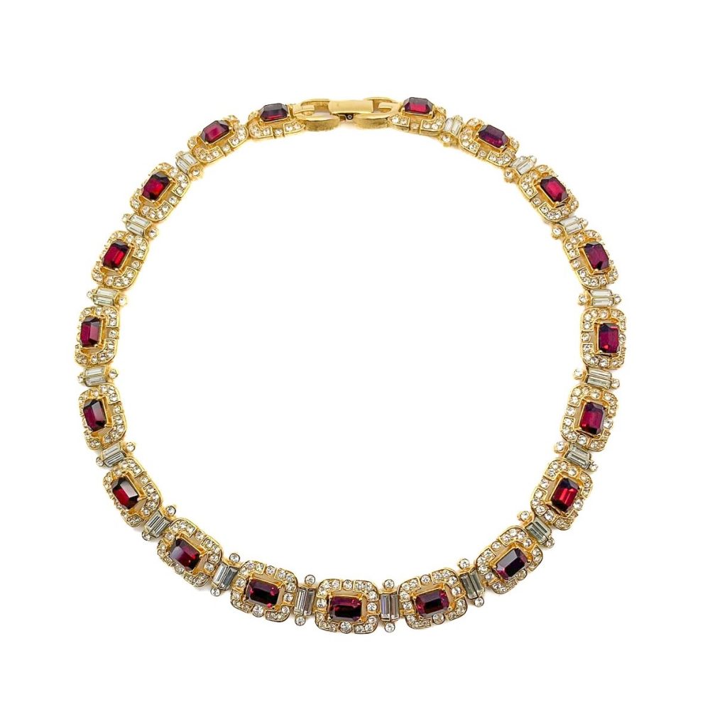 Vintage Givenchy Ruby Necklace