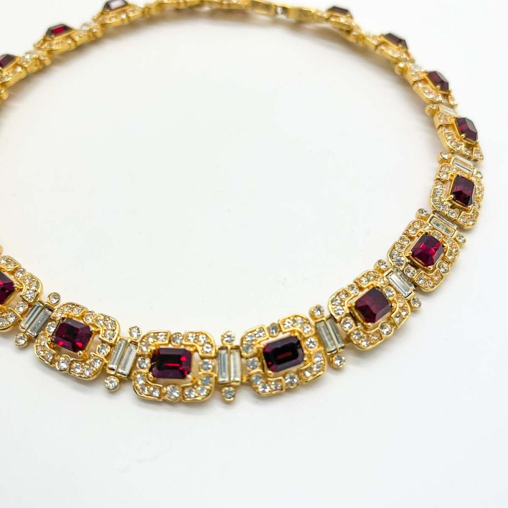 Vintage Givenchy Ruby Necklace