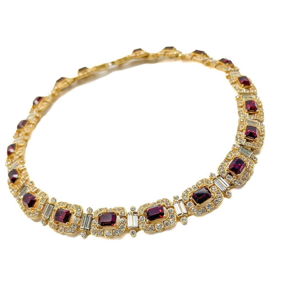 Vintage Givenchy Ruby Necklace