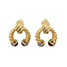 Jennifer Gibson Jewellery 1935 (1) Vintage Cabochon Drop Earrings