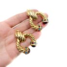 Jennifer Gibson Jewellery 1935 (4) Vintage Cabochon Drop Earrings