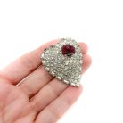 Jennifer Gibson Jewellery 1936 (4) Vintage Ruby Heart Brooch