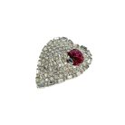 Jennifer Gibson Jewellery 1936 (5) Vintage Ruby Heart Brooch