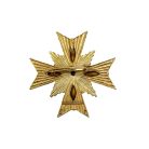 Jennifer Gibson Jewellery 1941 (1) Vintage Emerald Glass Cruciform Brooch