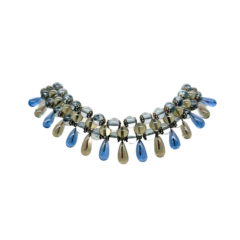 Vintage French Poured Glass Collar