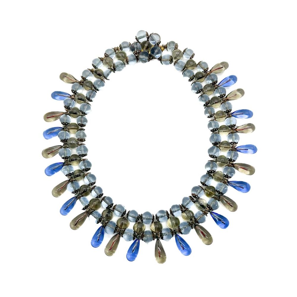 Vintage French Poured Glass Collar