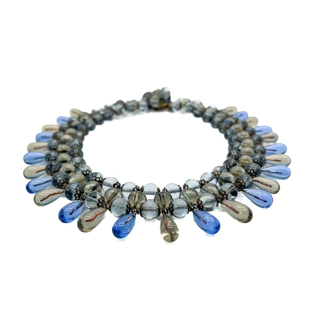 Vintage French Poured Glass Collar