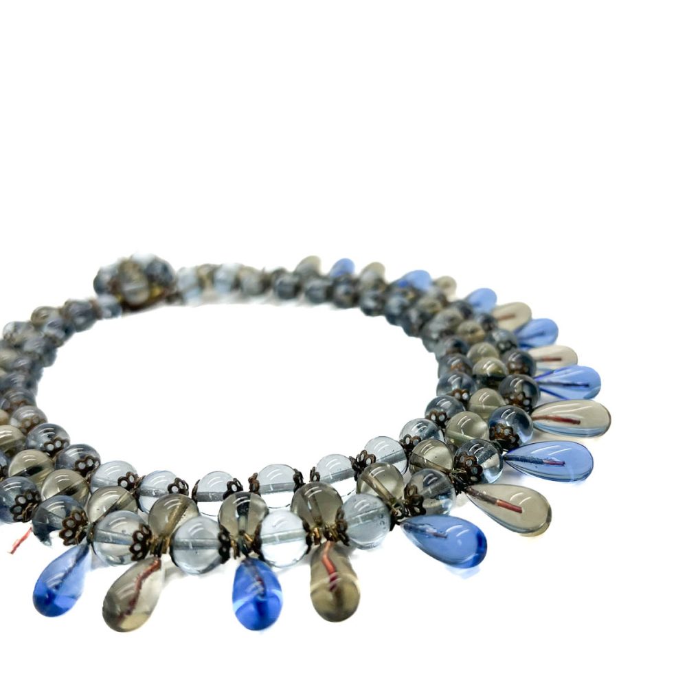 Vintage French Poured Glass Collar