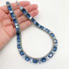 Jennifer Gibson Jewellery 1945 (7) Vintage Emerald Cut Crystal Riviere