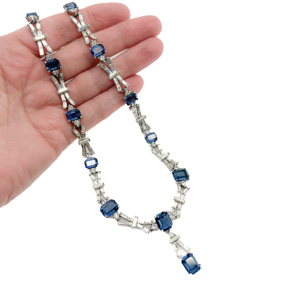 Vintage Sapphire Art Deco Collar