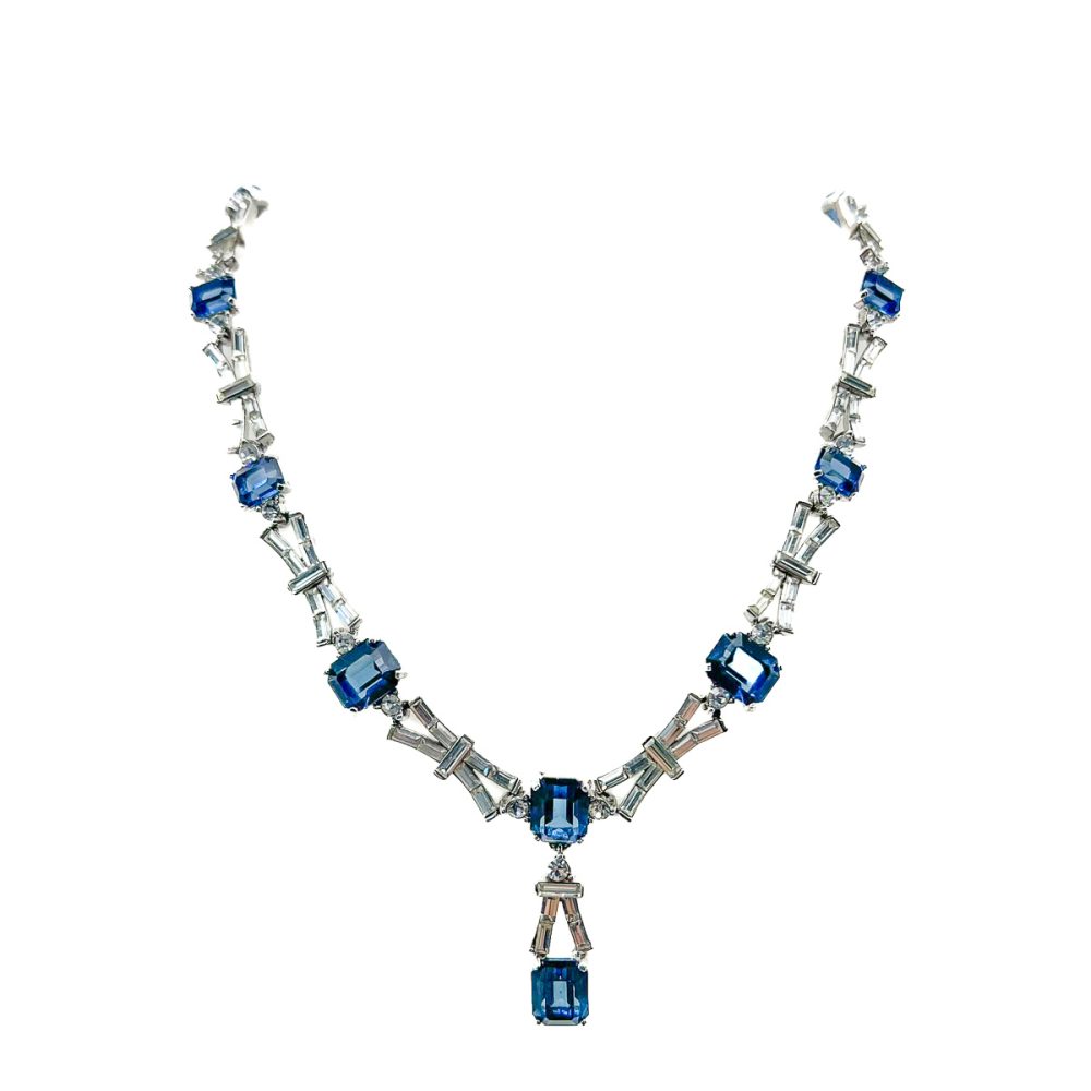 Vintage Sapphire Art Deco Collar