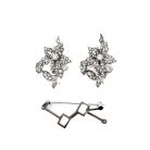 Jennifer Gibson Jewellery 1952 (8) Vintage floral double dress clip