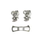 Jennifer Gibson Jewellery 1953 (4) Vintage bow double dress clip