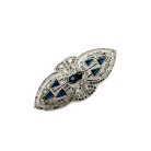 Jennifer Gibson Jewellery 1955 (1) Vintage Coro Duette Sapphire dress clip