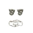 Jennifer Gibson Jewellery 1955 (12) Vintage marcasite double dress clip