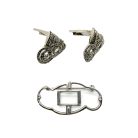 Jennifer Gibson Jewellery 1955 (13) Vintage marcasite double dress clip