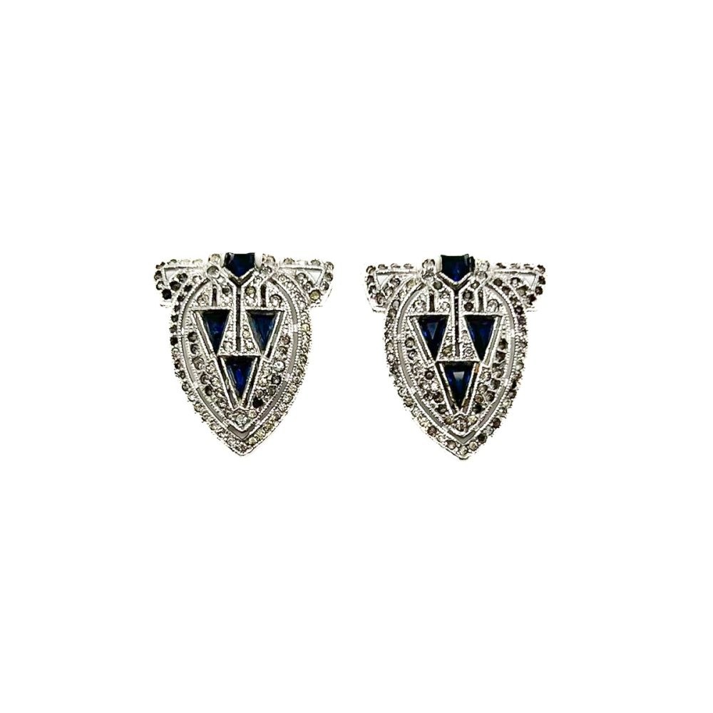 Vintage Coro Duette Sapphire dress clip
