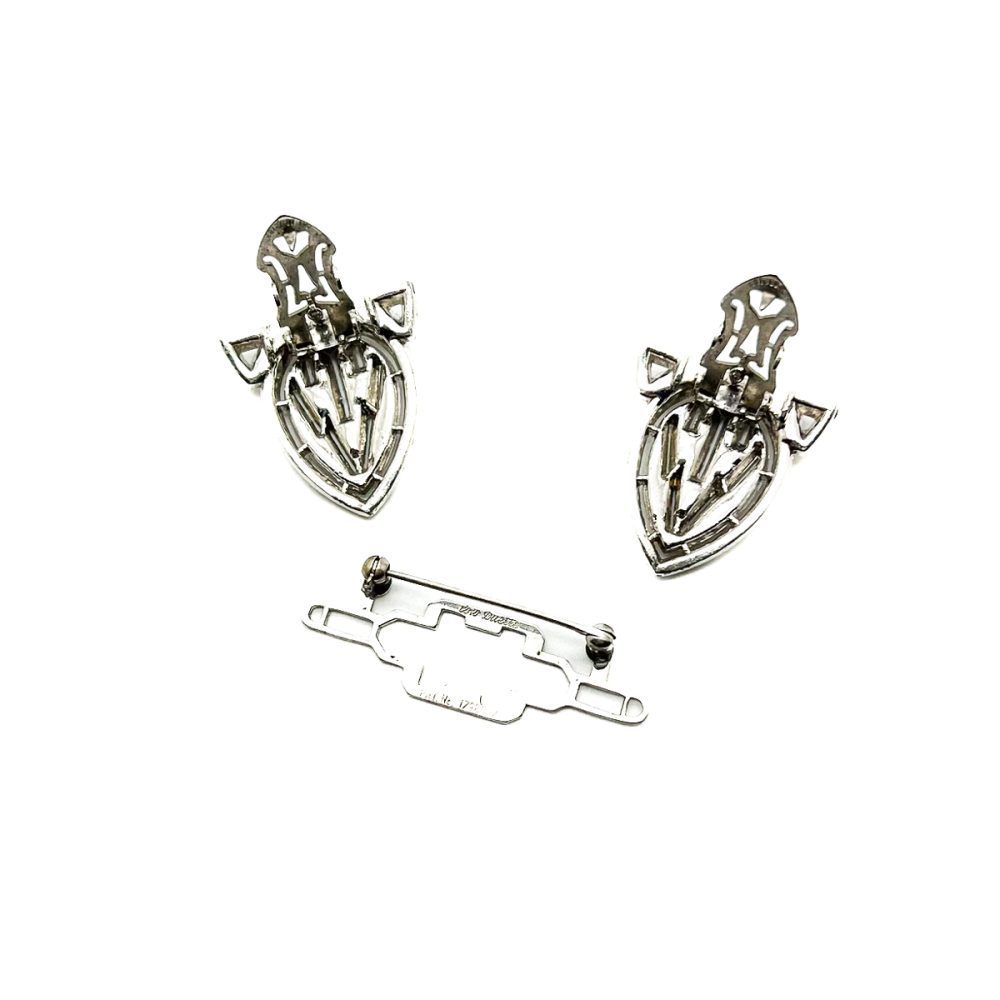 Vintage Coro Duette Sapphire dress clip