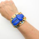 Jennifer Gibson Jewellery 1999 (1) Vintage Fattorini Winged Scarab Necklace and Cuff