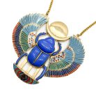 Jennifer Gibson Jewellery 1999 (7) Vintage Fattorini Winged Scarab Necklace and Cuff