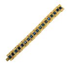 Jennifer Gibson Jewellery 2001 (2) Vintage modernist sapphire bracelet