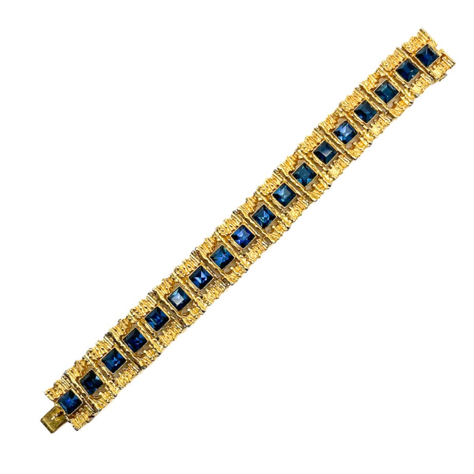 Vintage modernist sapphire bracelet