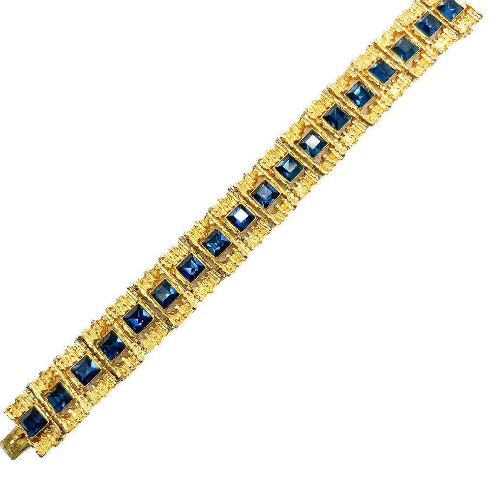 Vintage modernist sapphire bracelet