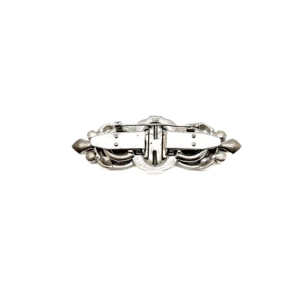 Vintage Art Deco Double Dress Clip