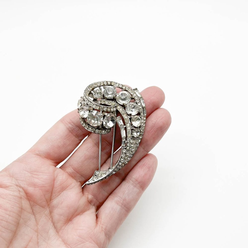 Vintage Crown Trifari sterling brooch