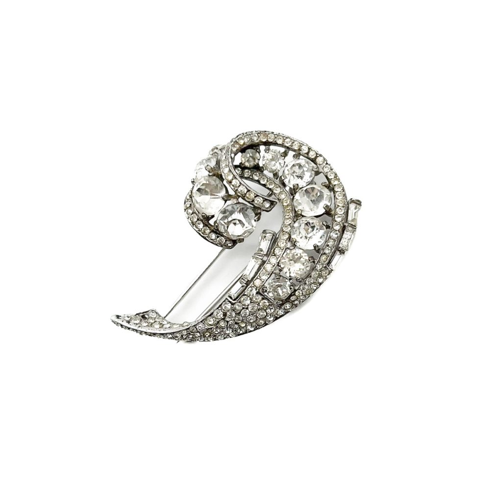 Vintage Crown Trifari sterling brooch