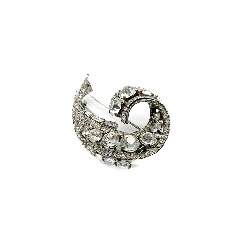 Vintage Crown Trifari sterling brooch