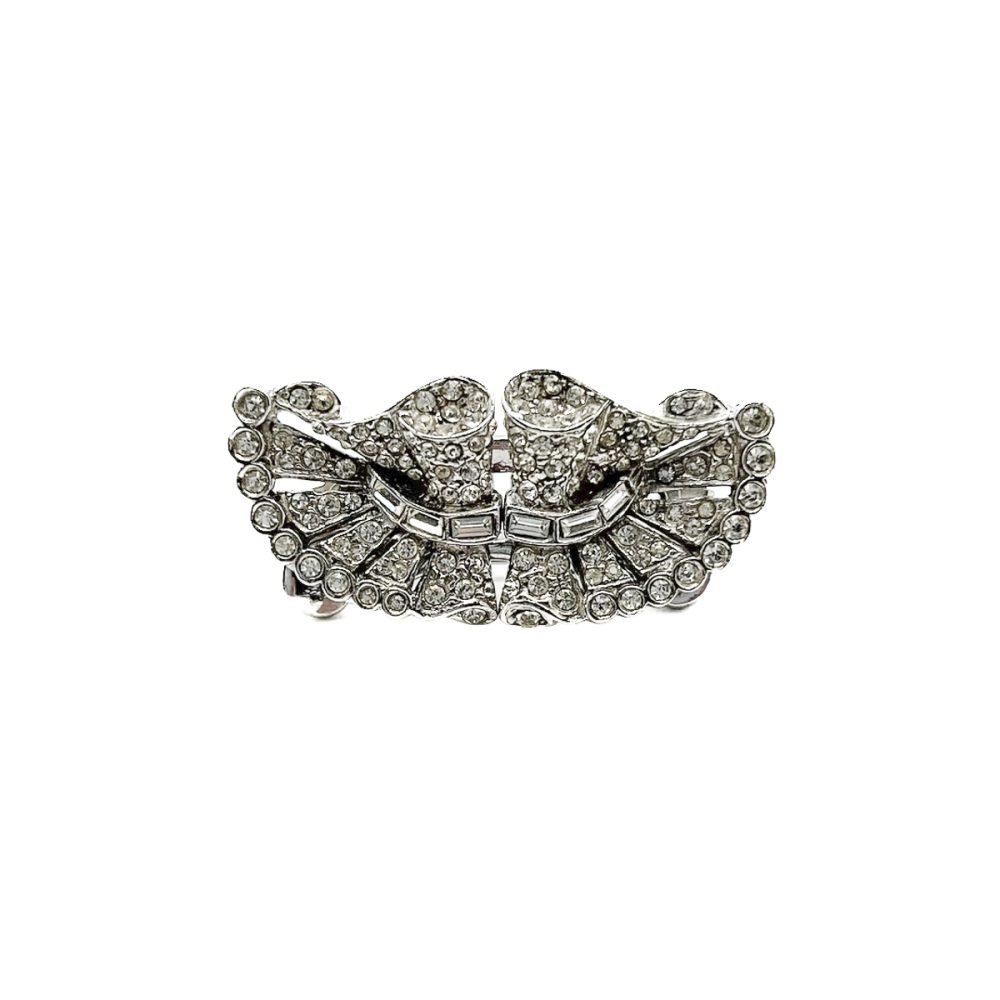 Vintage fan double dress clip