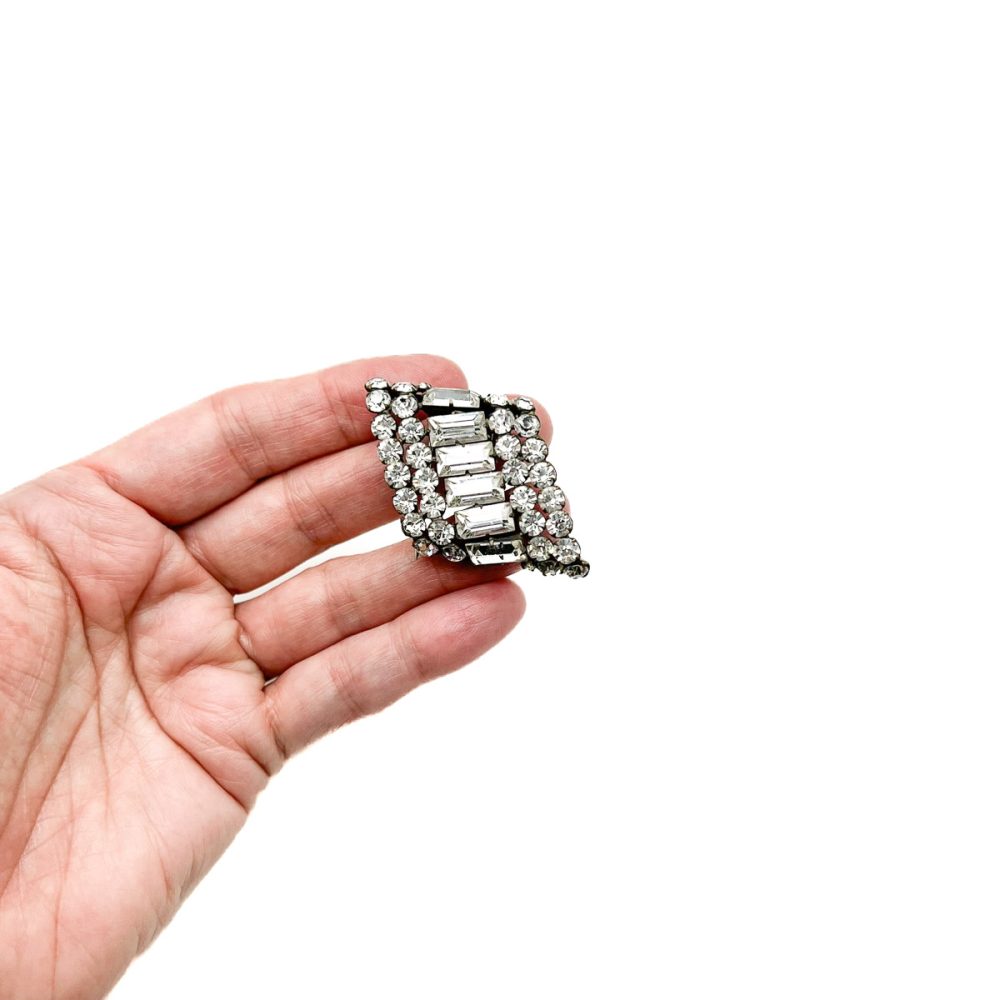Vintage French paste dress clip