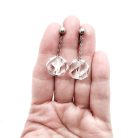 Antique cut crystal drop earrings