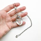 Antique rock crystal drop pendant