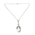Antique rock crystal drop pendant