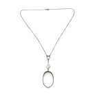 Antique rock crystal drop pendant