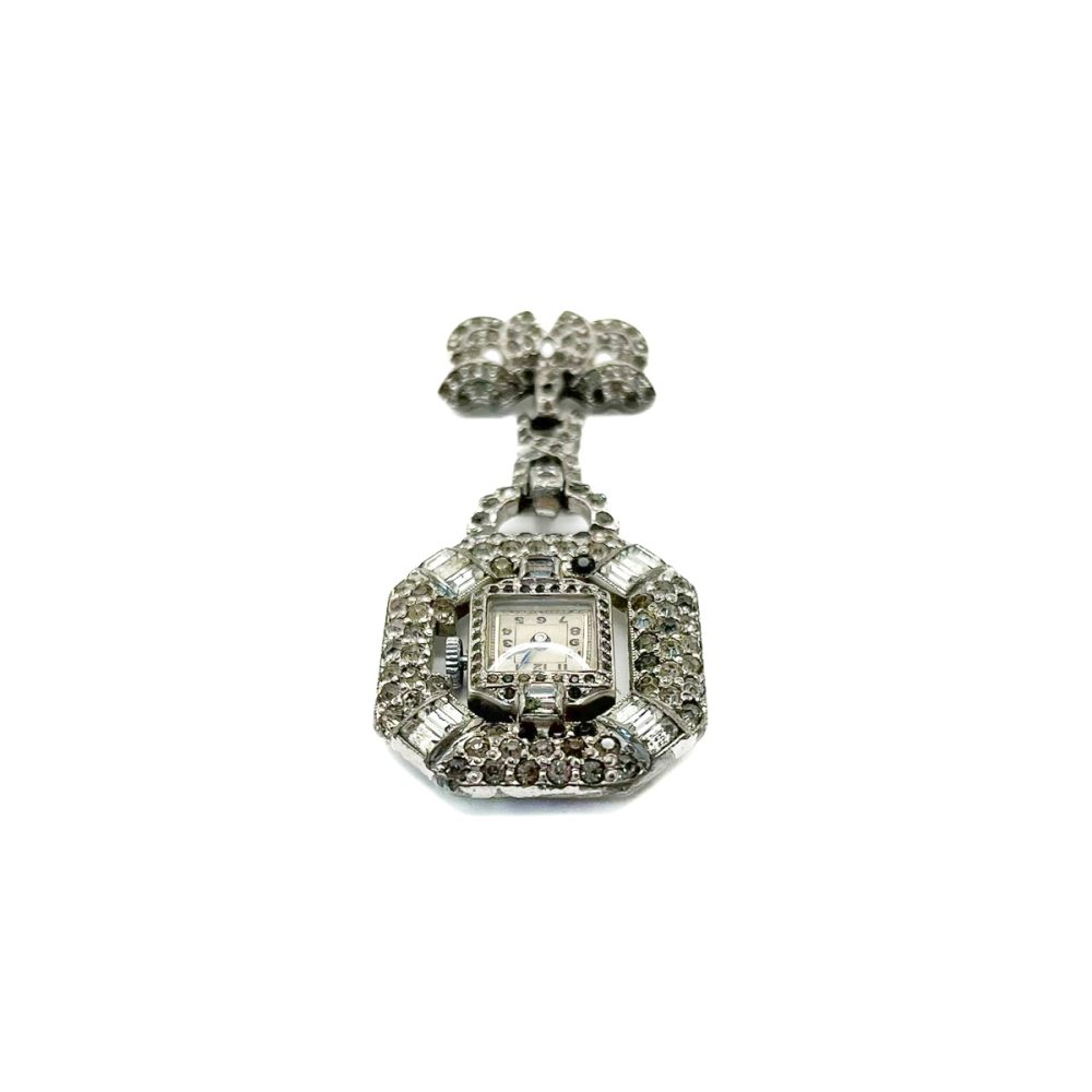 Art Deco paste fob watch