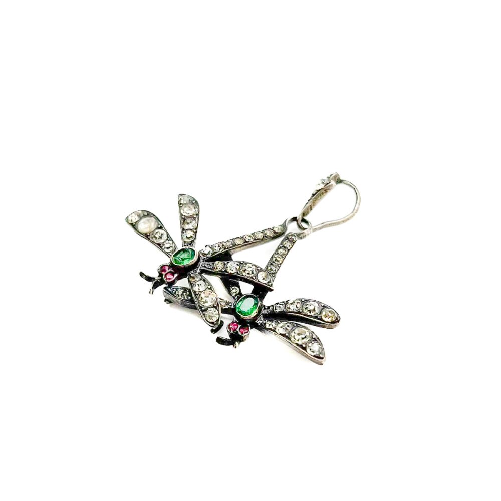 Art Deco dragonfly pendant
