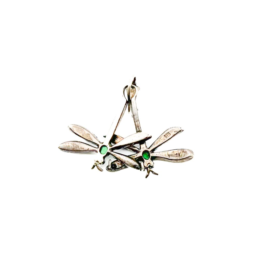 Art Deco dragonfly pendant