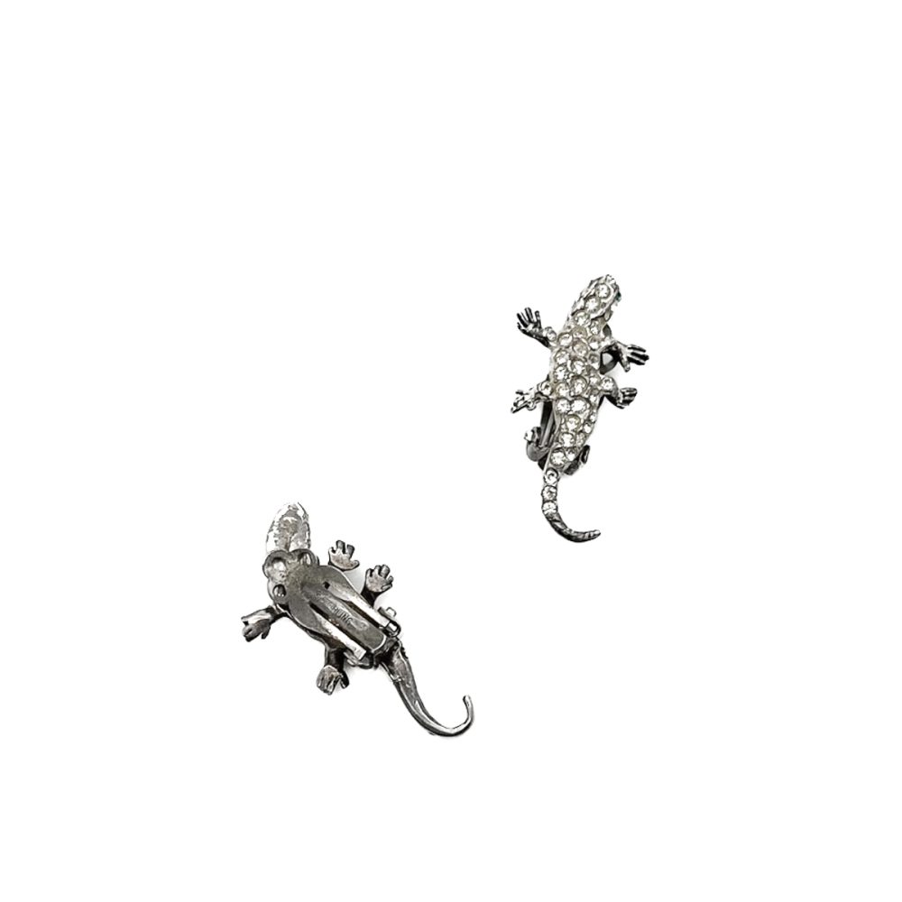 Vintage Paste Lizard Earrings