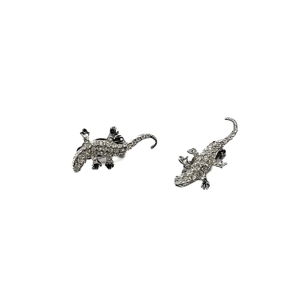 Vintage Paste Lizard Earrings